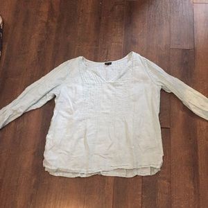 Talbots | Large | Linen | Peasant Shirt